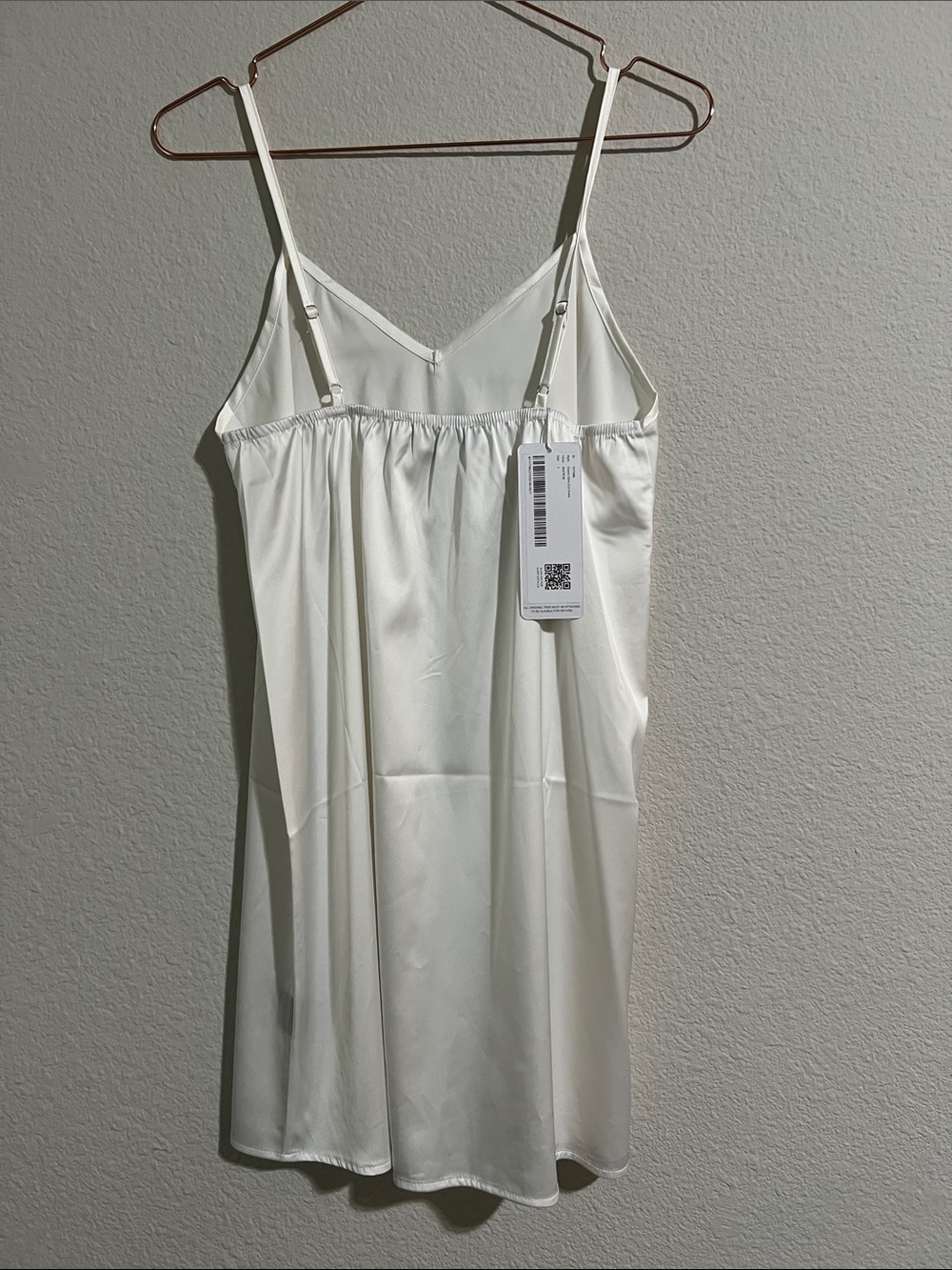 Azazie White Satin Slip Chemise - Picture 2 of 4